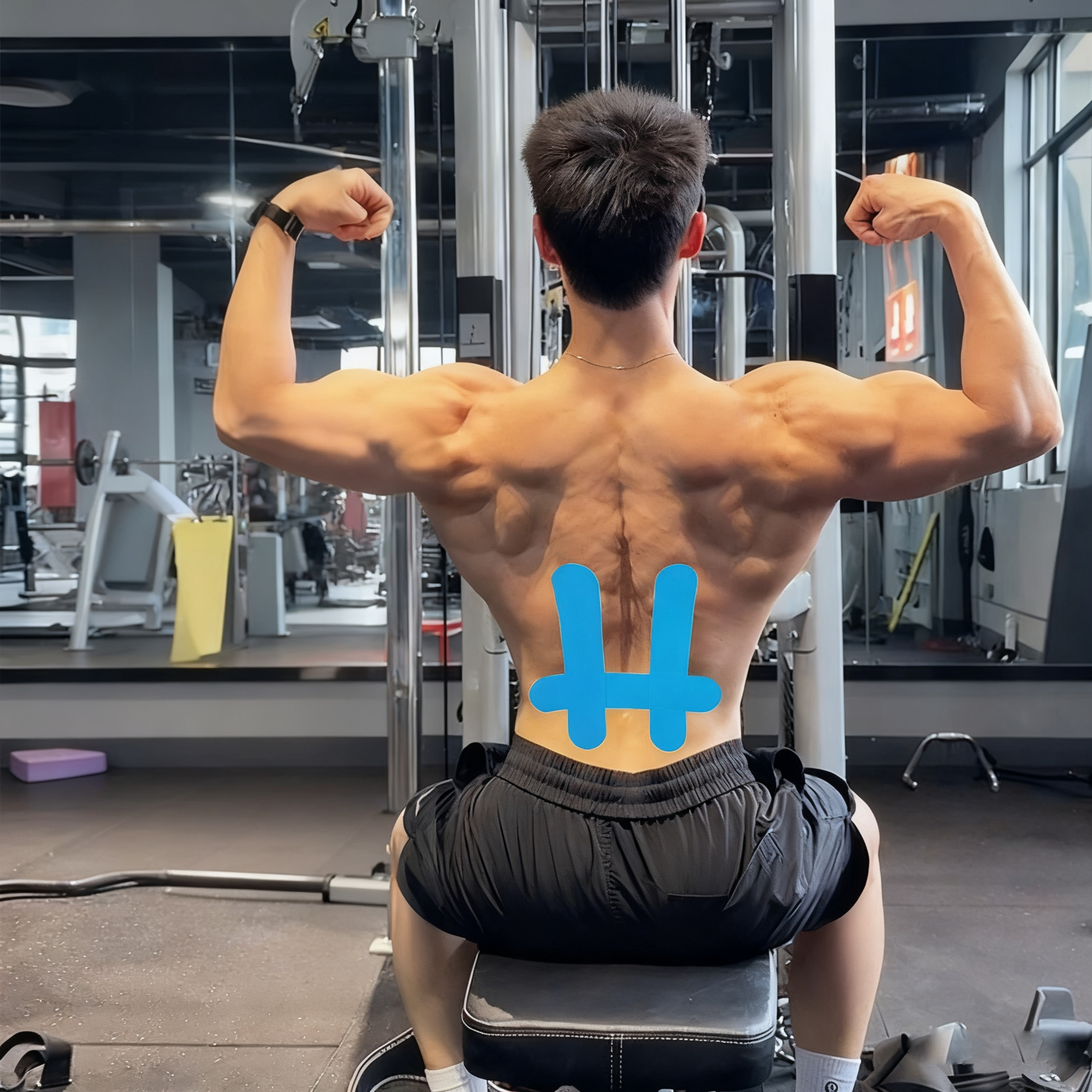 Pre-Cut Shape Kinesiology Tape Muscle Patch For Back